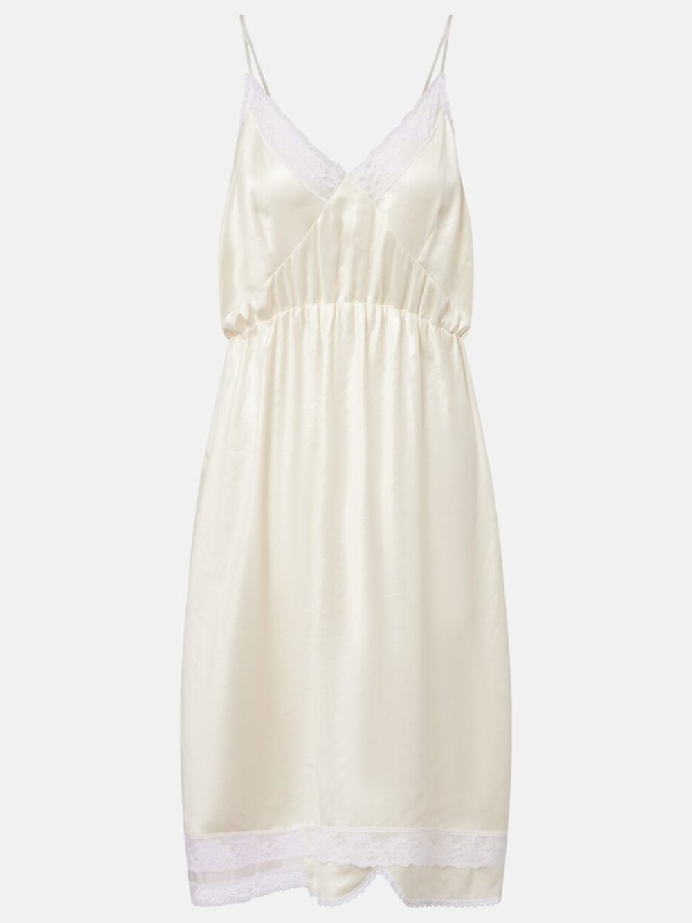 Magda Butrym Lace Trimmed Mini Slip Dress